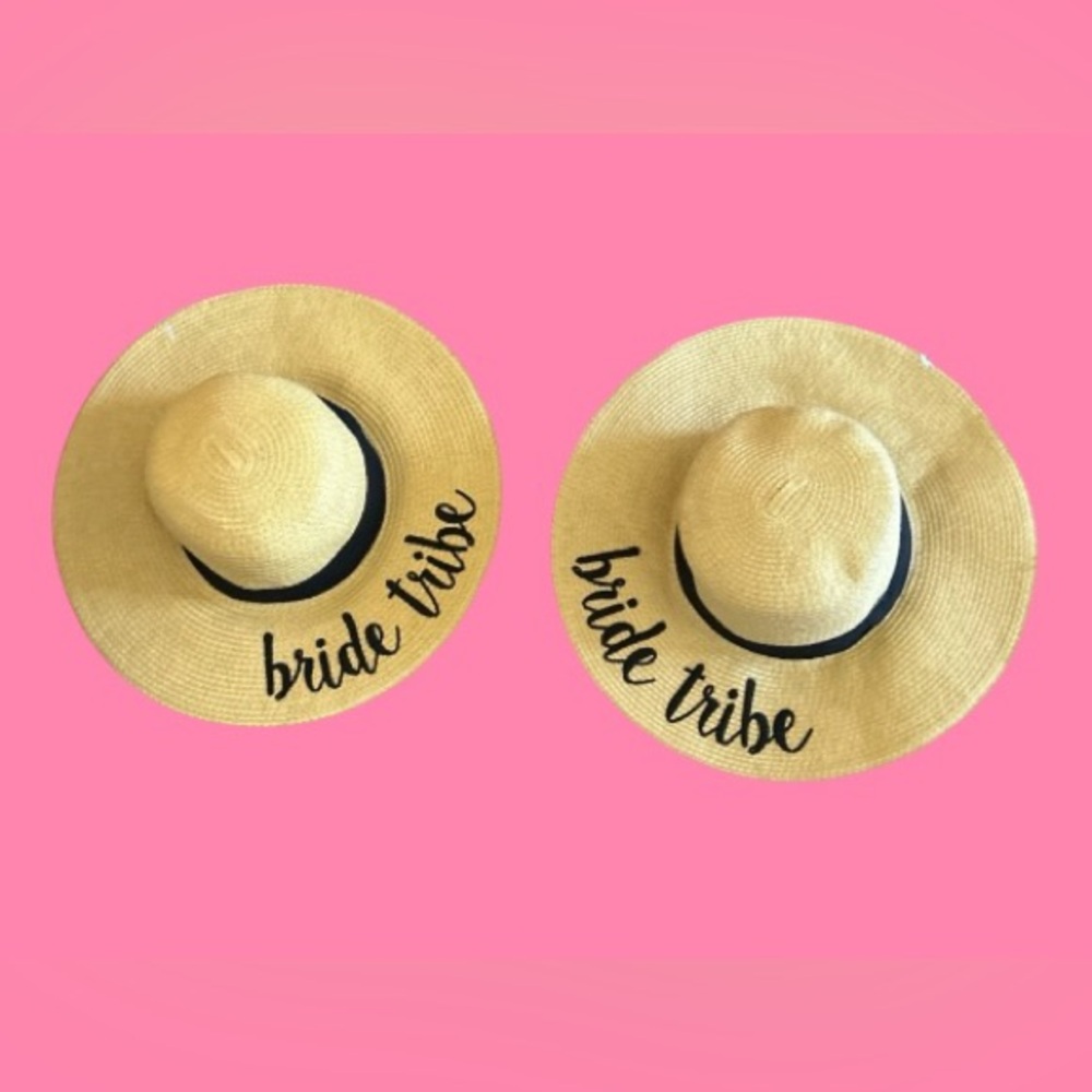 💕C.C “BRIDE TRIBE” STRAW HATS! 2 FOR 1 !! MUST HAVE FOR YOUR SPECIAL DAY! 💕